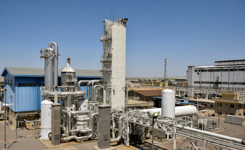 نمایی از ایستگاه پمپاژ مجتمع مس خاتون‌آباد